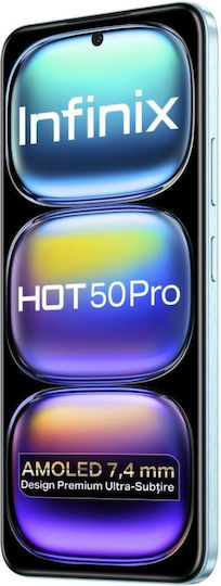 Infinix HOT 50 Pro Dual SIM (8/256GB) Ледено Светлосиньо