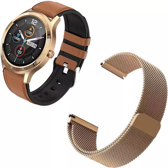 MaxCom Fit FW43 Cobalt 2 Smartwatch mit Pulsmesser (Gold)