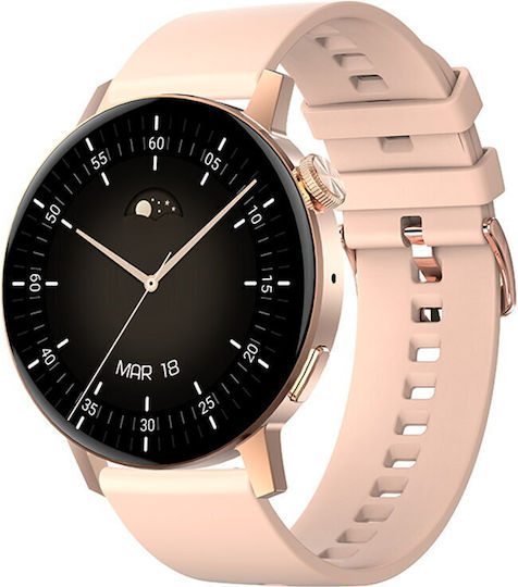 ForeVive 4 SB-350 Stainless Steel Smartwatch with Heart Rate Monitor (Rose Gold)