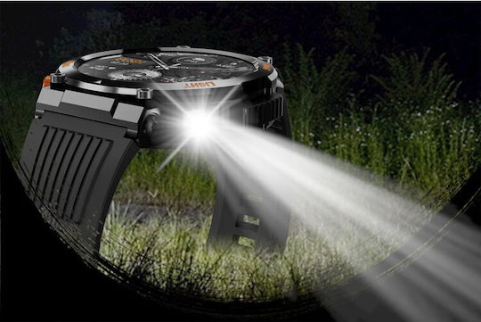 Colmi V68 Smartwatch με Παλμογράφο (Μαύρο)