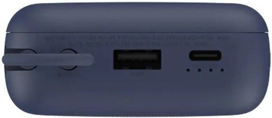Xiaomi Integrated Cable Power Bank 20000mAh 33W με Θύρα USB-A και Θύρα USB-C Ice Blue