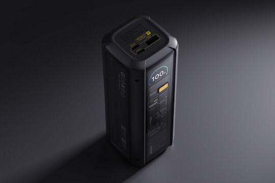 Xiaomi HyperCharge P03MI Power Bank 25000mAh 212W με Θύρα USB-A και 2 Θύρες USB-C Power Delivery Διάφανο