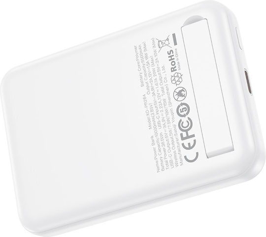 XO PR264 MagSafe Power Bank 10000mAh 20W με Θύρα USB-C Λευκό