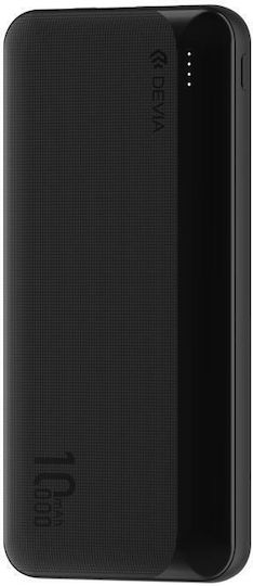 Devia EP187 Power Bank 10000mAh 10W με 2 Θύρες USB-A Μαύρο