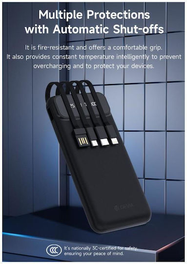 Devia EP189 Power Bank 10000mAh 10W Бял