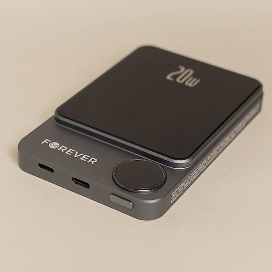 Forever MagSafe Power Bank 5000mAh 20W Power Delivery Μαύρο