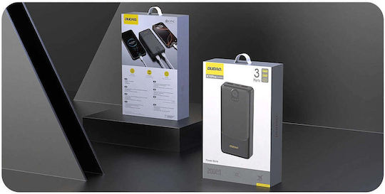 Dudao K10Pro Power Bank 20000mAh 10W с 2 USB-A порта Бял