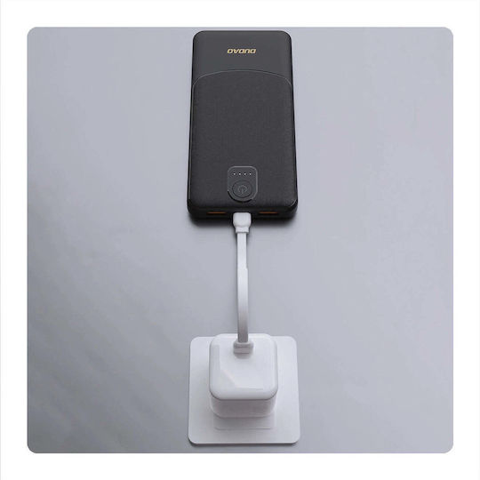 Dudao K10Pro Power Bank 20000mAh 10W с 2 USB-A порта Бял