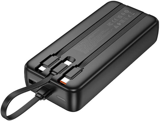 Hoco J132A Power Bank 20000mAh 22.5W mit USB-C Ausgangsanschlüsse Power Delivery Schwarz