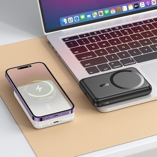 Hoco J141 MagSafe Power Bank 10000mAh 20W με Θύρα USB-C Power Delivery Μαύρο