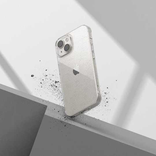 Techsuit Sparkleskin Series Back Cover Silicone with Strap Transparent (Oppo A5 Pro)