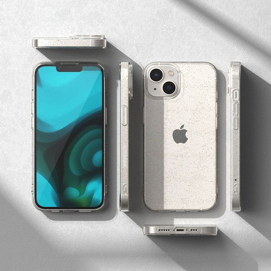 Techsuit Sparkleskin Series Back Cover Silicone with Strap Transparent (Oppo A5 Pro)