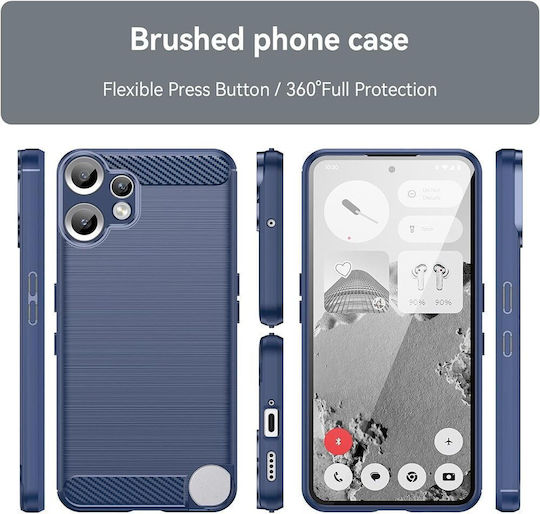 Techsuit Carbon Stoßstange Silikon / Kunststoff Blau (Nothing Phone 2)