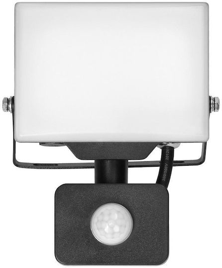 Led Projector Orno 20w Pir 1600lm Ip44 4000k Aluminum + Polycarbonate White Black