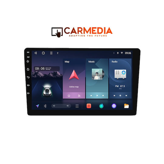 Carmedia Ηχοσύστημα Αυτοκινήτου 2DIN (Bluetooth/USB/WiFi/GPS/Apple-Carplay/Android-Auto) με Οθόνη Αφής 9"
