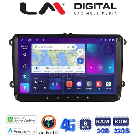 LM Digital Car Audio System for Volkswagen Amarok / Beetle / Caddy / Eos / Golf / Passat / Polo / Scirocco 2004-2015 (Bluetooth/USB/WiFi/GPS/Apple-Carplay/Android-Auto)