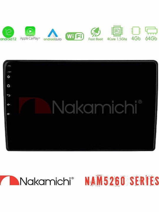 Nakamichi Car Audio System for Daihatsu Sirion Subaru Justy 2006-2012 (Bluetooth/USB/AUX/WiFi/GPS/Apple-Carplay/Android-Auto) with Touch Screen 10"