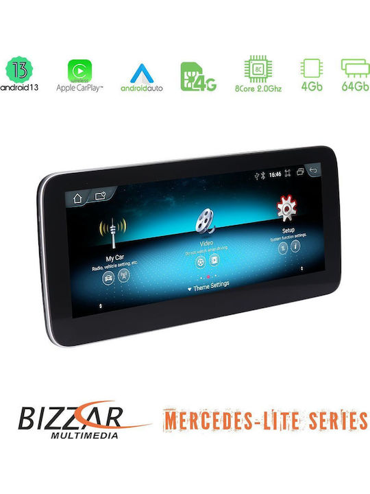 Bizzar Car Audio System for Mercedes-Benz C Class / GLC 2015-2021 (Bluetooth/USB/AUX/WiFi/GPS/Apple-Carplay/Android-Auto/CD) with Touch Screen 2"