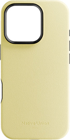 Native Union Back Cover Leather Yellow (iPhone 16 Pro)