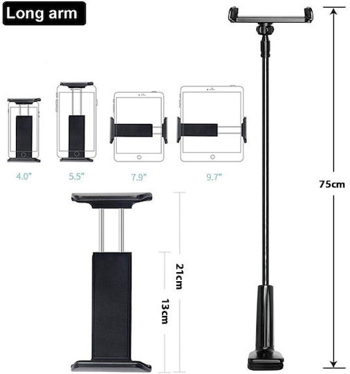 Awei X3 Mobile Phone Stand with Extension Arm in Black Colour