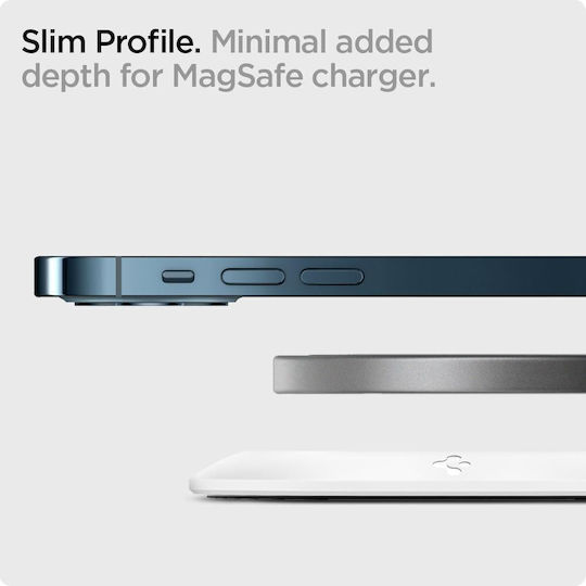 Spigen MagFit Pad Βάση Φόρτισης MagSafe σε Λευκό χρώμα