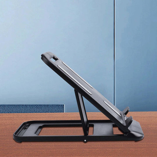 Hurtel Universal Foldable Βάση Γραφείου για Κινητό σε Μαύρο χρώμα