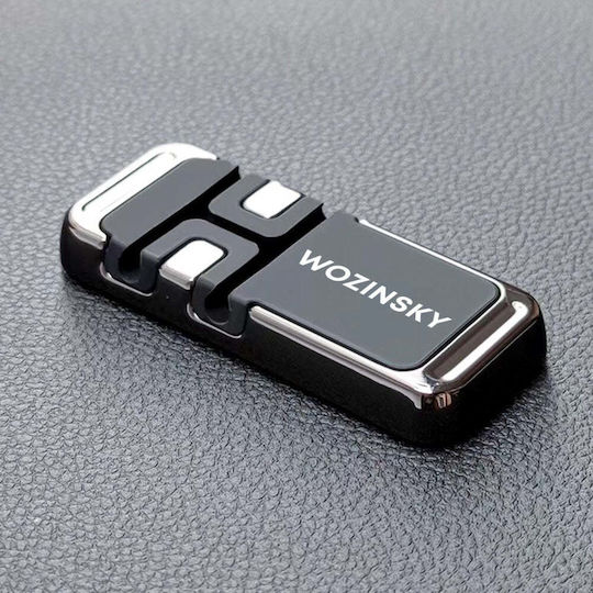 Wozinsky Magnetic Phone Holder/Cable Organizer σε Μαύρο χρώμα