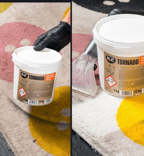 K2 Tornado Pulbere De Curățare Pentru Tapițeria Auto 1kg