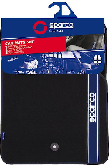 Sparco Set of Front and Rear Mats Universal 4pcs 2012 Black