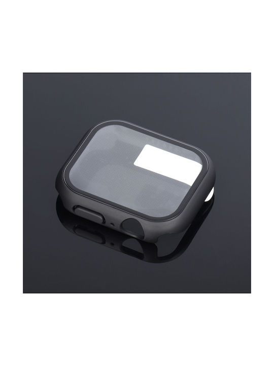 Bestsuit Plastikhülle mit Glas in Gray Farbe für Apple Watch 45mm