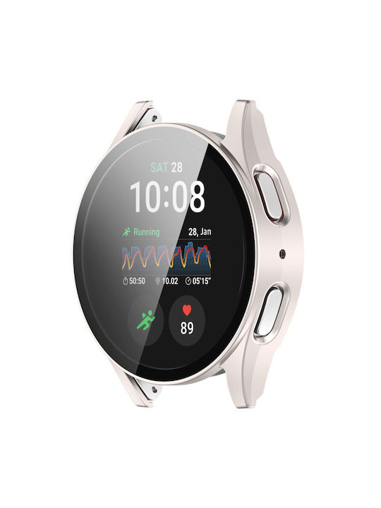 Πλαστική Θήκη με Τζαμάκι Matte Starlight για Samsung Galaxy Watch 7 (40mm)