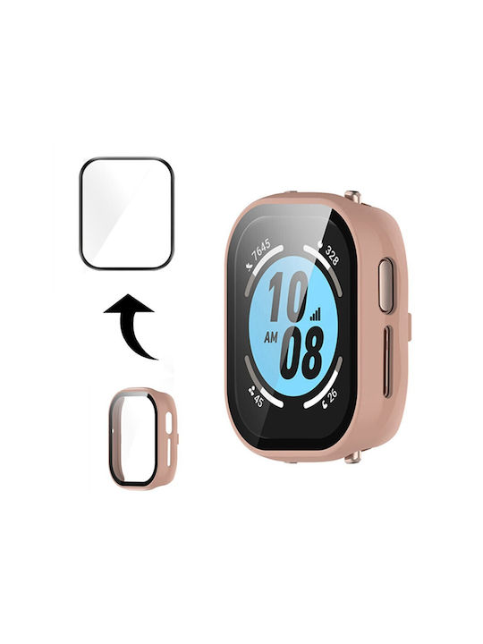 Plastic Case with Glass in White color for Honor Watch 4