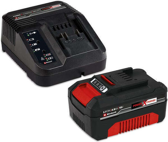 Einhell 4326623 Σετ Μηχανή Γκαζόν & Χλοοκοπτικό 18V με 1 Μπαταρία 4Ah