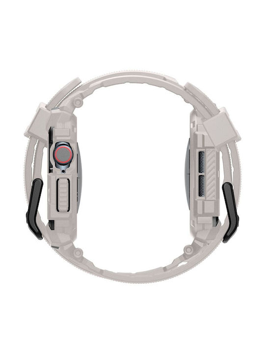 Spigen Rugged Armor Pro Θήκη Σιλικόνης σε Μπεζ χρώμα για Apple Watch 10 42mm