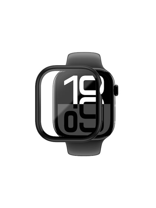 AmazingThing Radix Silicone Case in Black color for Apple Watch 46mm