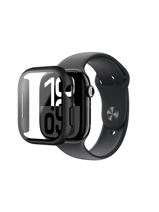 AmazingThing Radix Silicone Case in Black color for Apple Watch 46mm