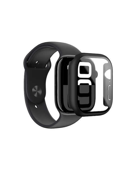 AmazingThing Radix Silicone Case in Black color for Apple Watch 46mm