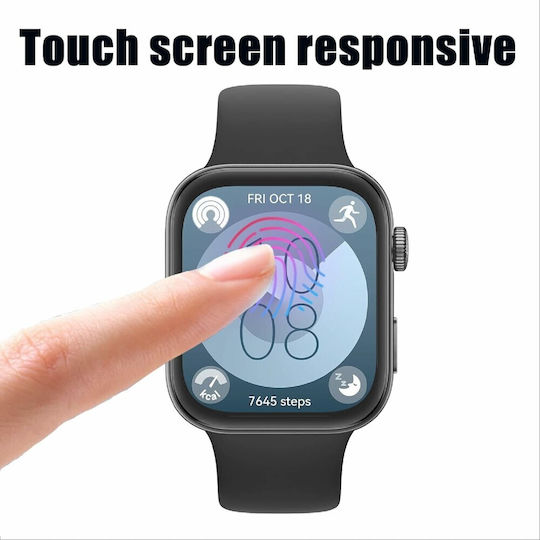 Протектор за екран Full Flexi Glass за Huawei Watch Fit 3 Черен