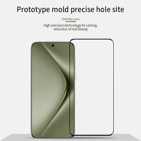 Full Glue Full Face Tempered Glass Μαύρο (Huawei Pura 70 Pro)