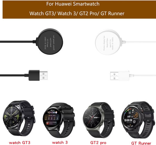 Magnet Integrated Charging Base Μαύρο (Apple WatchHuawei Watch GT RunnerHuawei Watch GT)