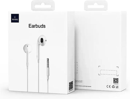 Wiwu 20735 Earbuds Handsfree με Βύσμα 3.5mm Λευκό
