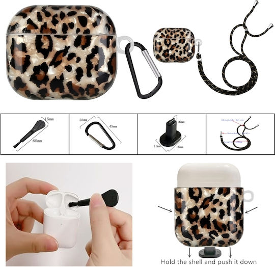 Husă Leopard Pattern pentru Apple AirPods Pro