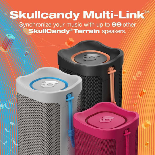 Skullcandy Terrain Ηχείο Bluetooth με Διάρκεια Μπαταρίας έως 10 ώρες Λευκό