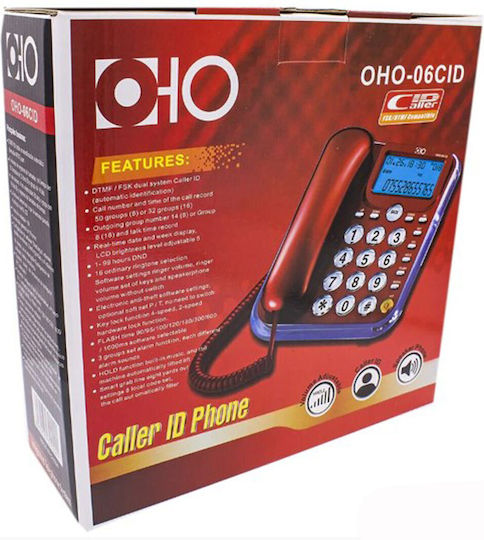 06CID Kabelgebundenes Telefon Büro Blau S27-OHO-06CID-OEM