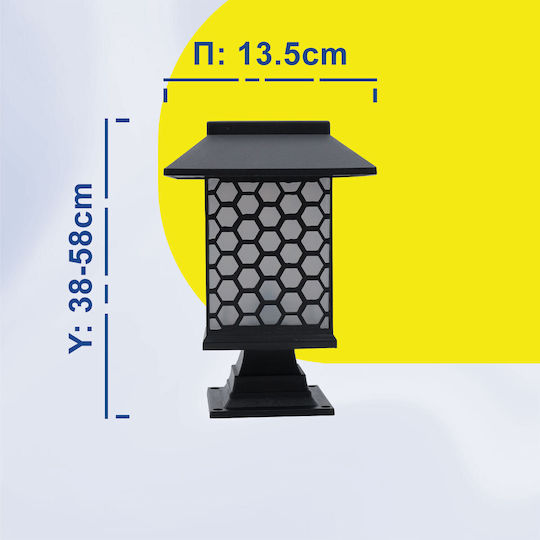 Uncle George Spiked Solar Light Traffic light Warm White with Photocell