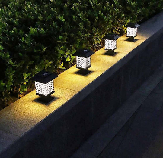Uncle George Spiked Solar Light Traffic light Warm White with Photocell