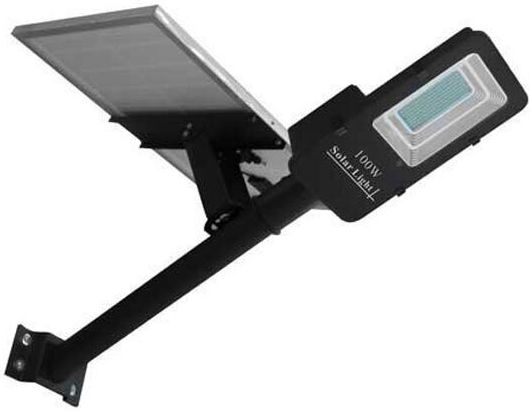 Optonica Street Solar Light 100W 1950lm Cold White 6500K with Motion Sensor, Photocell and Remote Control IP65