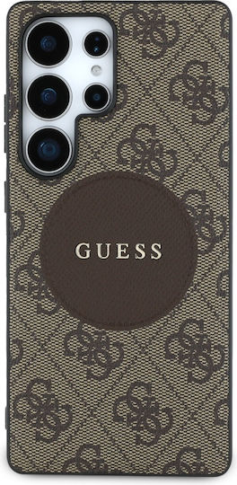 Guess Classic Back Cover Synthetic Leather Brown (Galaxy S25 Ultra)