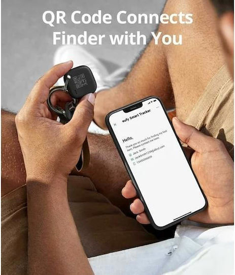 Eufy SmartTrack Link Apple Find My Μαύρο 4τμχ με Εντοπισμό Smartphone