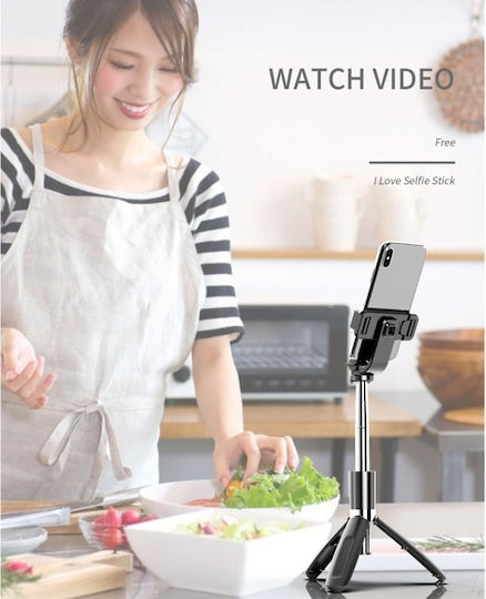 L02 Selfie Stick Trepied Pentru Telefon Mobil Bluetooth Negru
